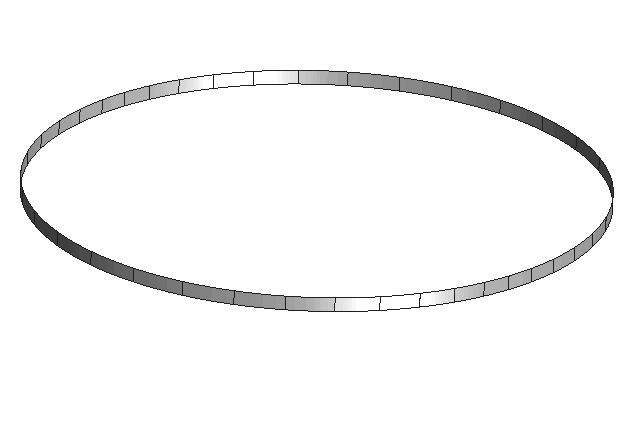 Snap-trough of ring with 5p shell elements