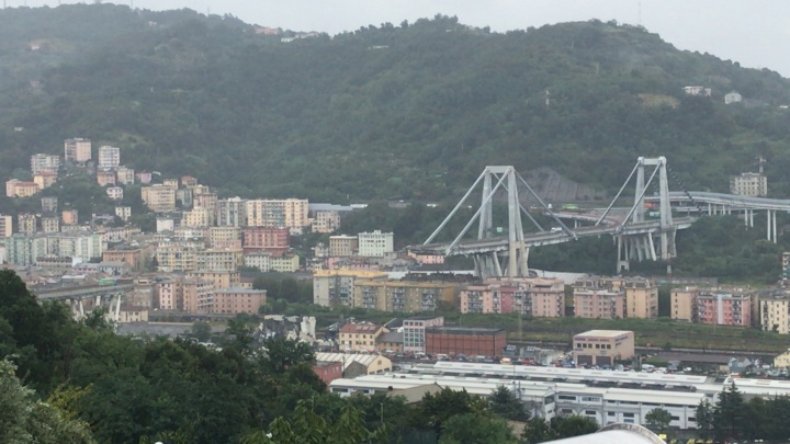 Eingestürzte Morandi-Brücke in Genua